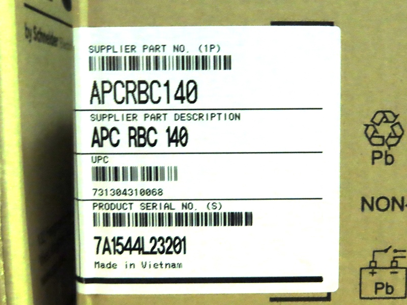 APC RBC 140 Replacement Battery for SURTA1500RMXL2U