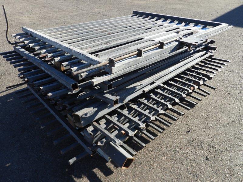 35 linear feet of wrought Iron gate sections with 13.25 linear feet of fencing