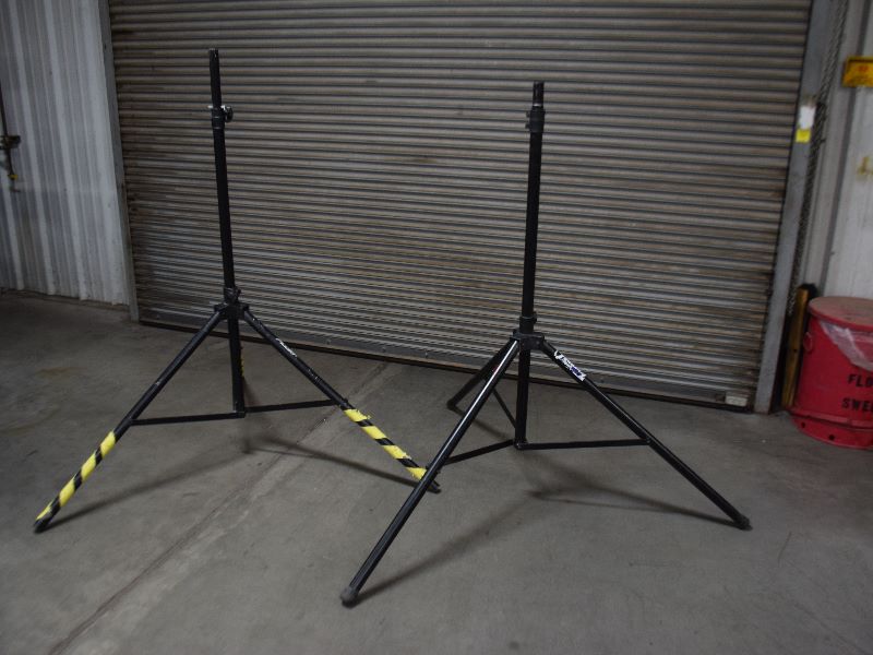 Lot of 2 (Fender and Peavy) tripod speaker stands 