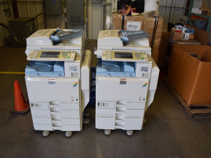 Lot of 2 Lanier LD645C Printers 