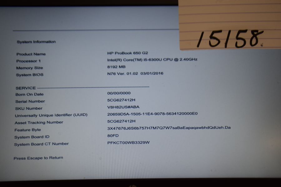  HP ProBook 650 G2