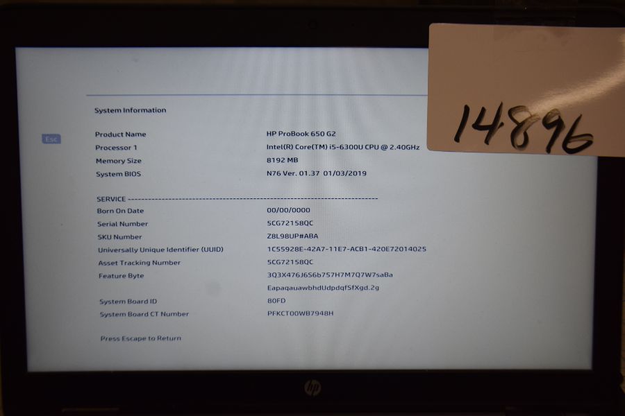  HP ProBook 650 G2 5cg72158qc