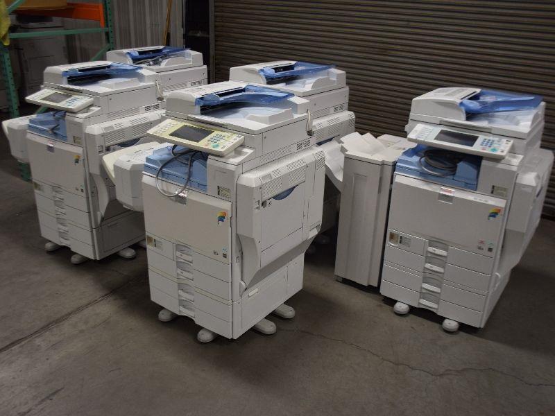Lot of 5 Lanier Multi Function Printers 